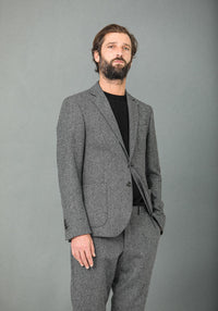 Blazer Laine Mérinos Moon Chevrons Gris